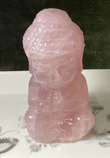 Crystal Rose Quartz Buddha