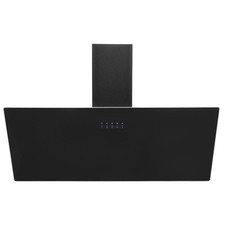 90cm Glass Cooker Hood Black