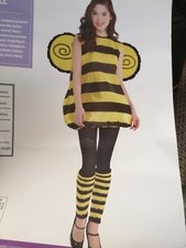 GIRLS FANCY DRESS DARLING BEE COSTUME SIZE 12 /14 YEARS (T9) 