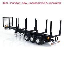 1/14 RC TOUCANRC 3Axle Timber Truck Pole Tractor Flatbed Semi Trailer KIT Model