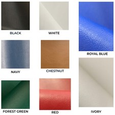 4MM FOAM BACKED LEATHERETTE FABRIC Fire Retardant 8 colours Upholstery Benches