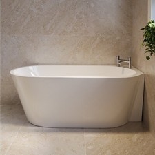 Freestanding Single Ended Right Hand Corner Bath 1600 x 780mm - Cove COVERH1600