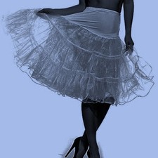 White 50s Style Silky Organza