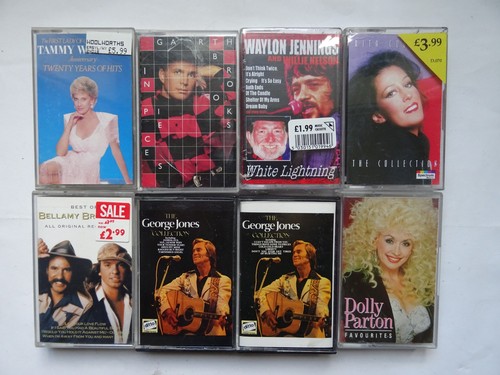 Country music cassettes - 8,