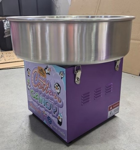 Candyfloss machine with - , metal