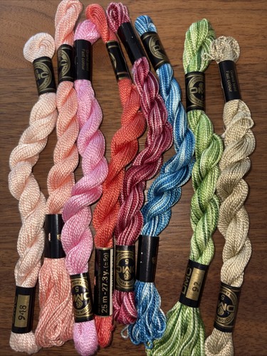 Skeins dmc cotton perle - 8, of