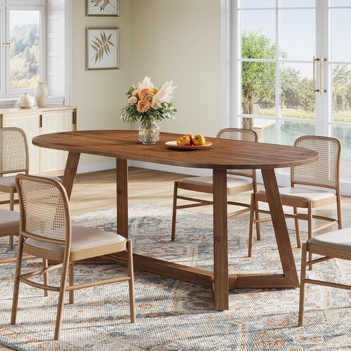 Inch solid wood oval dining - 63-inch,