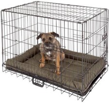 Dog Crate Medium 61 x 76 x 54 cm Collapsible Travel Animal Crate