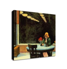 Automat - Wall Art by Edward Hopper 1927 - Canvas Picture Framed Wall Art Print