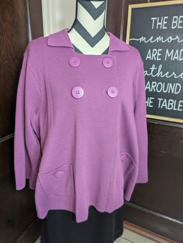 Covington purple knit swing - purple,