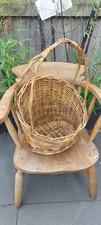 Vintage Handmade Woven Willow 'Bread' Basket