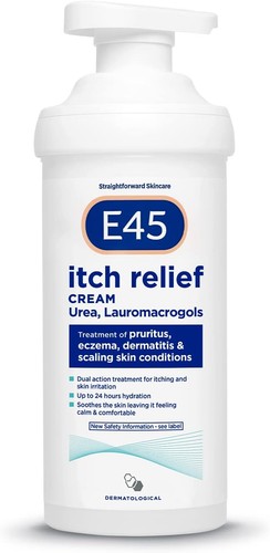 E45 itch relief cream 500g - itch,