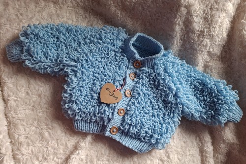 Hand knitted loopy jacket - loopy,