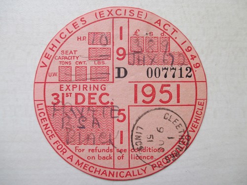 Tax disc old vintage - vintage, vehicle