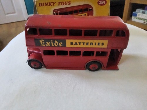 Dinky 291 london bus exide - dinky,