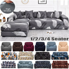 1/2/3 Seater Sofa Covers Elastic Settee Stretch Slipcover Couch Floral Protector