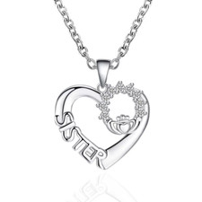 Sister Gift Heart Pendant