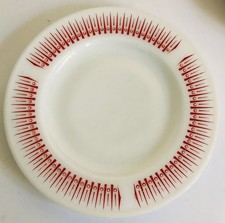 Vintage Red Coronet pyrex milk