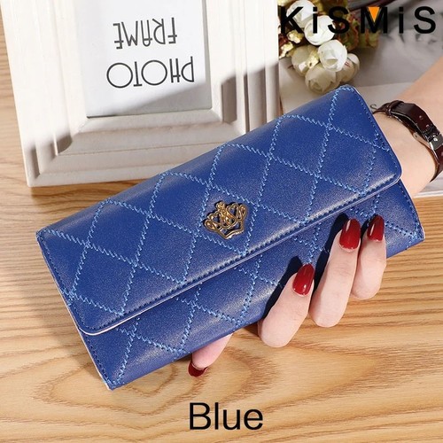 Ladies leather wallet long - leather,
