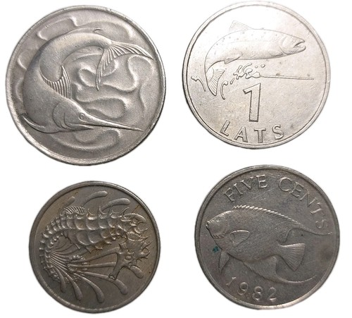 Fish coins bermuda - 4x,