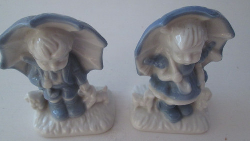 Two blue white - blue, &