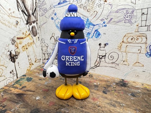 Ipswich town penguin with - town,