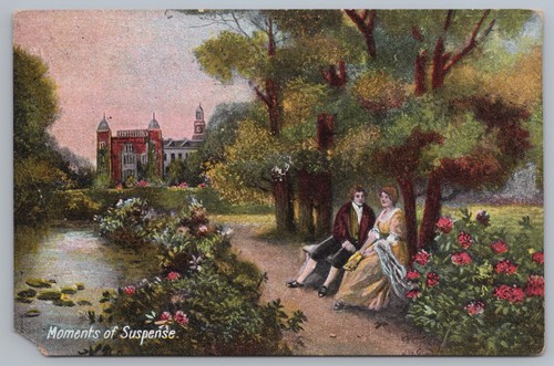 Antique postcard moments - antique,