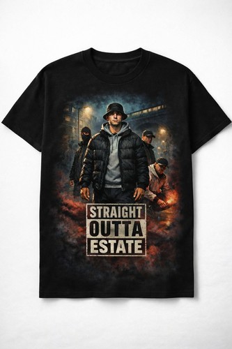 Straight outta estate - straight, tshirt