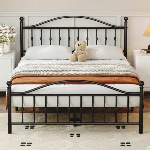Metal platform bed frame - bed,