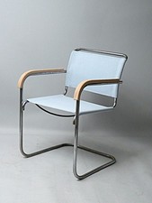 Cantilever Chair ca 1930 Mosquito Detector Thonet Embru Marcel Breuer Chair Light Blue