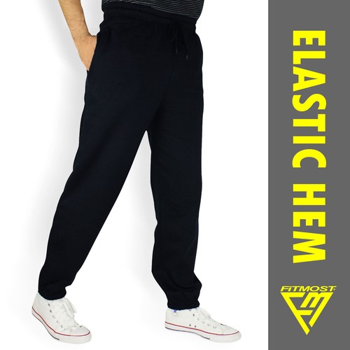 Mens fleece elasticated - mens,