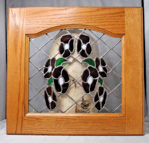 Stained glass cabinet door - stained,