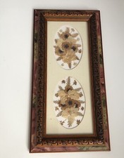 Woodland Cottage Country Collectables Pressed Flowers In Frame Glazed Picture