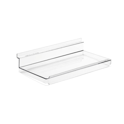 Slatwall acrylic shelf front - shelf,