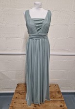 Next Sage Green Multi Way Bridesmaid Dress Size 16
