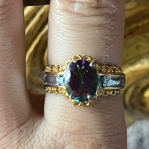 Mystic topaz moissanite - topaz,