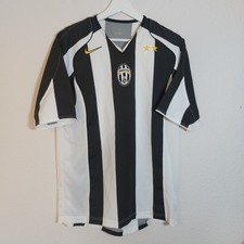 Nike Juventus Home Football Shirt 2004 2006 Black White Size Small Used 