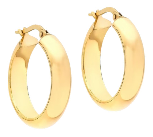 9ct yellow gold large creole - 9ct,