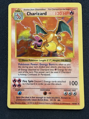 Charizard 102 base set - charizard, 4/102