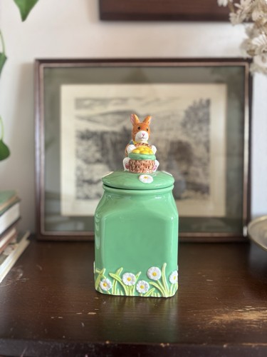 Vintage kitsch rabbit green - vintage,