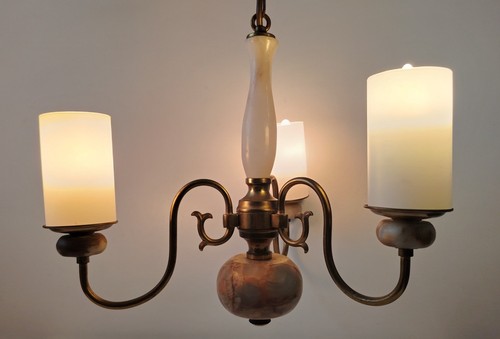 1970s solid brass onyx - solid,