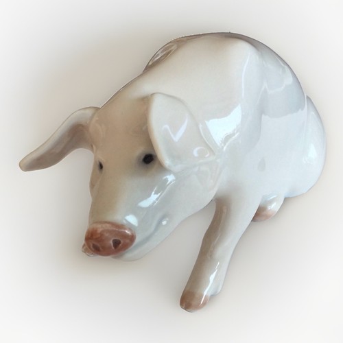 Royal copenhagen porcelain pig - copenhagen,