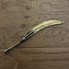 Antique Brass Birds Feather