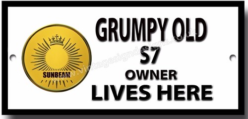 Grumpy old sunbeam owner - old,