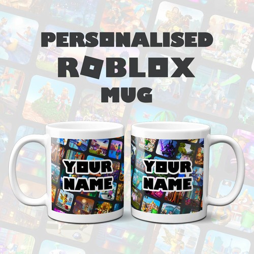 Personalised roblox mug with - roblox,
