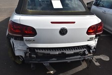 2013 VW MK6 GOLF CABRIOLET REAR TAIL GATE / BOOT LID COMPLETE  - PURE WHITE C9A