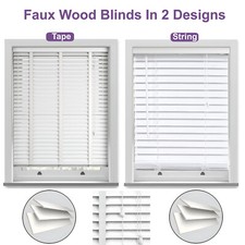 Faux wood wooden - faux, blinds