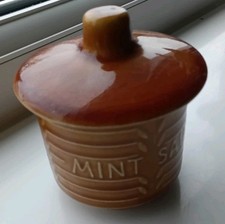 Vintage CROWN DEVON Mint Sauce Pot