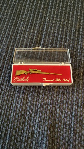 Nib weatherby rifle tie clip - rifle,