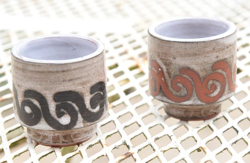Two briglin egg cups - two,